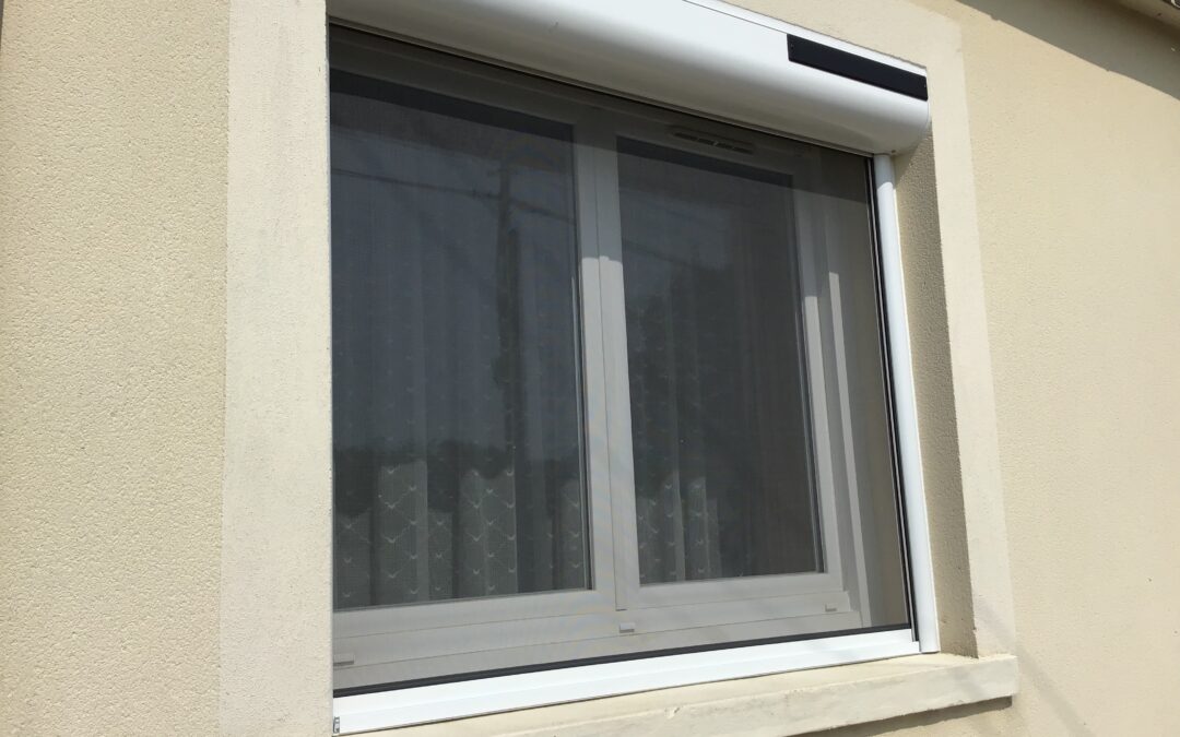 Pose volets roulants en Aluminium avec moustiquaire intégrée